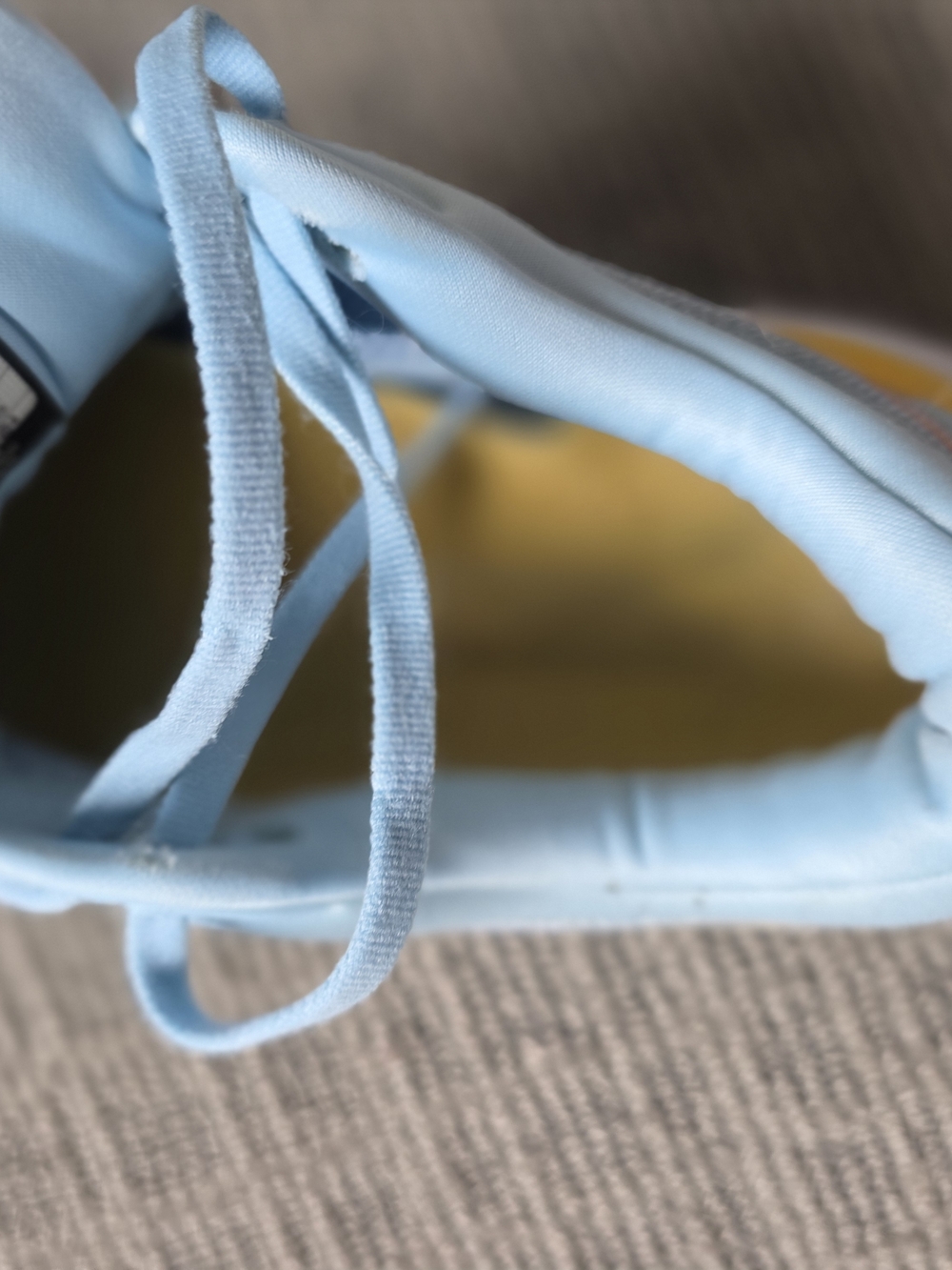 Hoka Bondi 8 Running Shoes - Light Blue, Yellow & Coral Accents - Picture 7 of 10